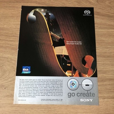 GRAM04 MAGAZIN WERBUNG 11X8 SIEHE SONYS SORTIMENT SUPER AUDIO CD PLAYER