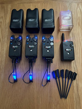 Delkim TXI+ bite alarms x 3 (all blue LEDs) + RX Plus Pro Receiver + lots more