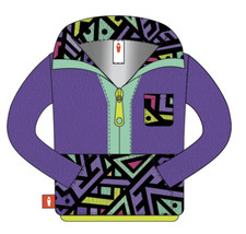 Puffin Drinkwear Purple Pinball Fleece Koozie