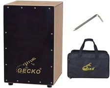 GECKO Cajon BOX Drum-Wooden Percussion Box musical instrument bass drum box a...