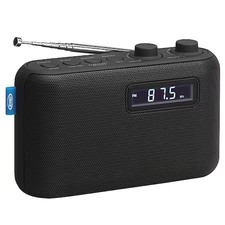 Jensen Sr-50 Radio, Black, 6" W, 6" D, 5-1/4" H