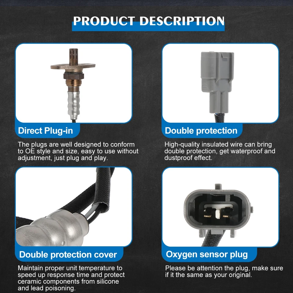 Downstream Oxygen Sensor O2 For 1991-1995 Geo Prizm Toyota Celica Corolla Previa - Изображение 2 из 4