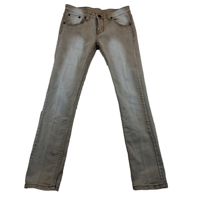 Levi's 503 Vintage Clothing Super Skinny Beige Acid Wash Denim Straight Size 30