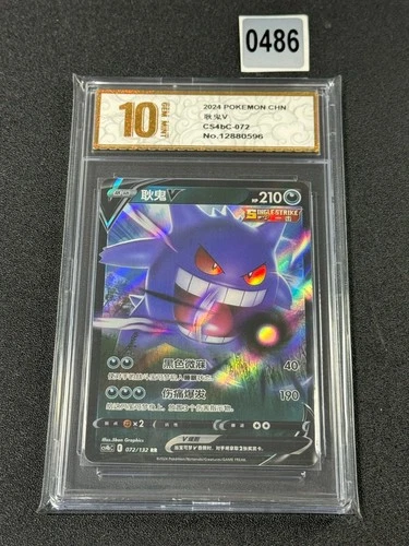 Pokemon Chinese TCG Card Sword & Shield Gengar V CS4bC 072/132 Grade 10