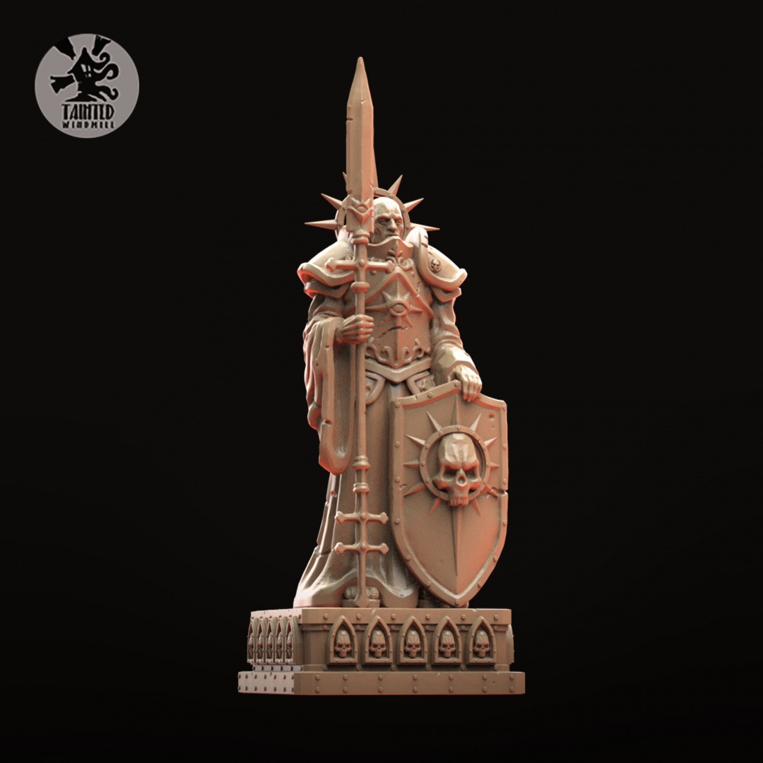 Grimdark Sci-Fi Wargame Statue Terreno - Paesaggio in resina gotica 130-160 mm foto 2