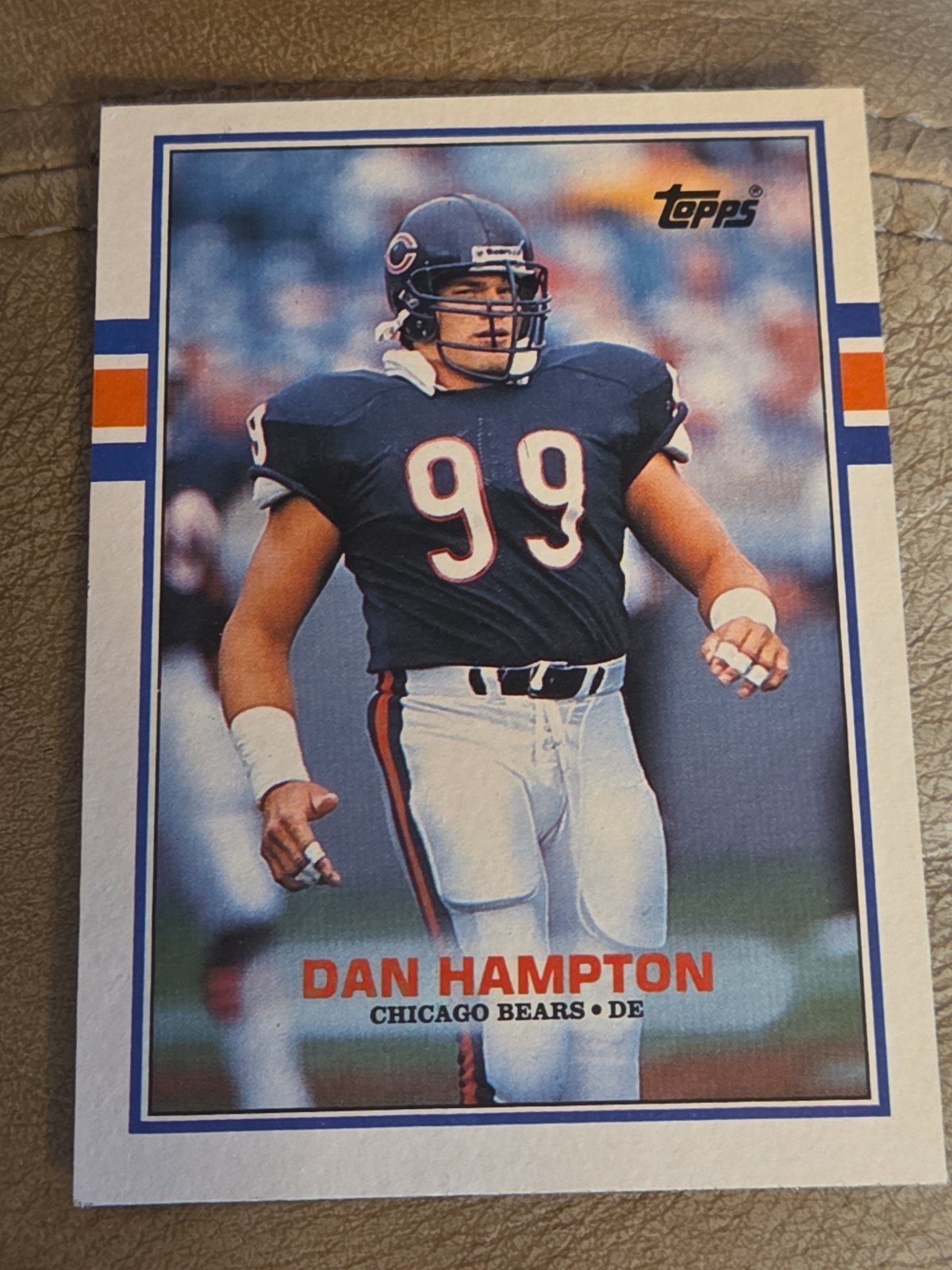 1989 Topps Dan Hampton Chicago Bears #66 Football Card
