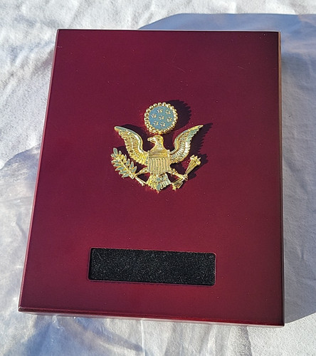 Presidential Dollars Coin Wooden Box + COA **ONLY** U S Commemorative Gallery