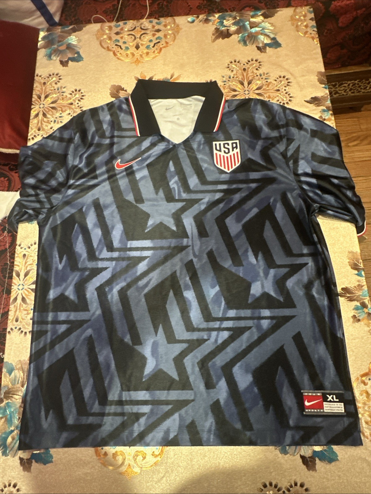 Nike USMNT Energy Dri-FIT Short-Sleeve Soccer Jersey IH1870-410 Men's Size (XL)