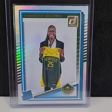 Donruss Silver Holo 2025 WNBA Dominique Malonga Seattle Storm Rated Rookie #89
