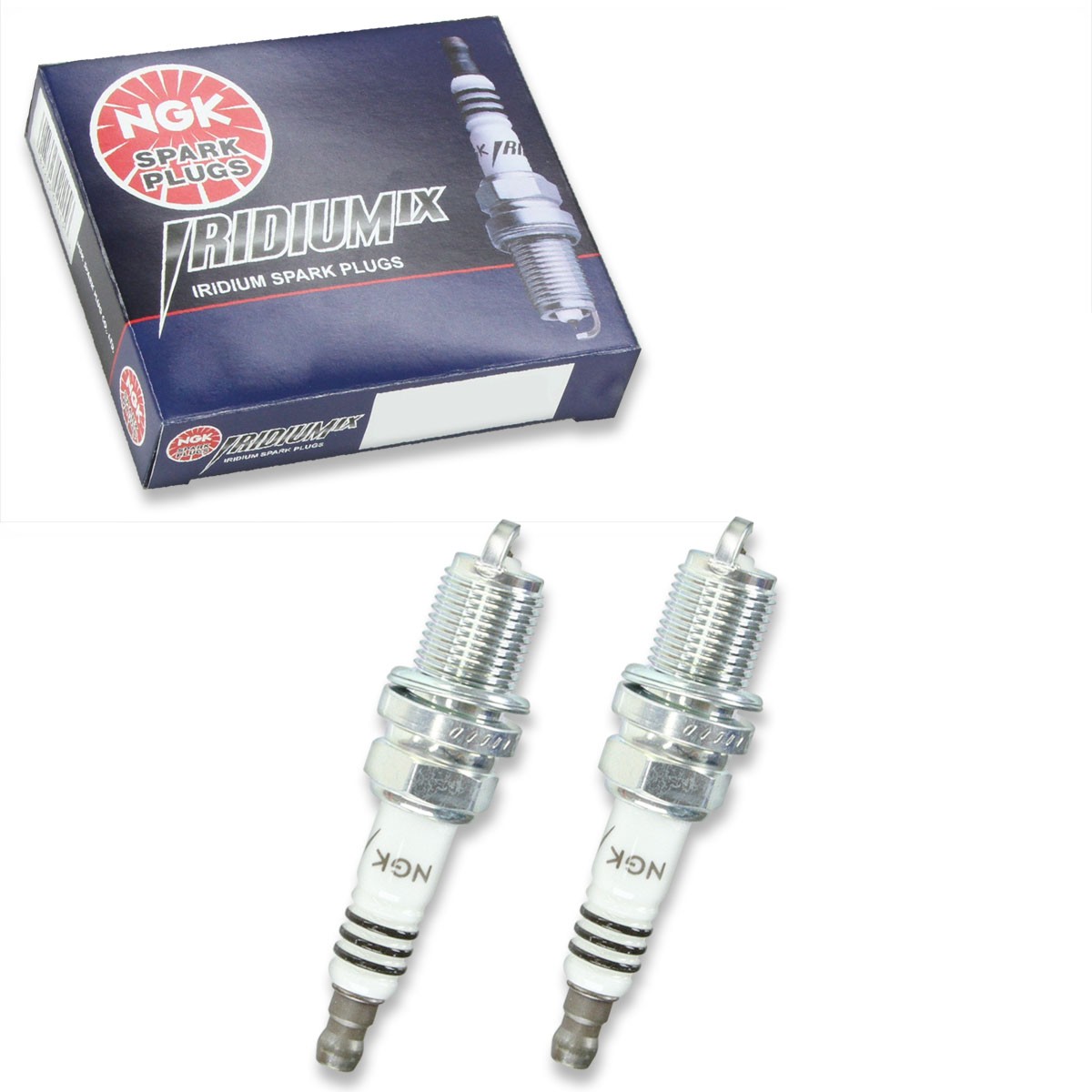 2 pc NGK 6341 BKR5EIX Iridium IX Spark Plugs for XS5224DP XS5224 XP3924 cr