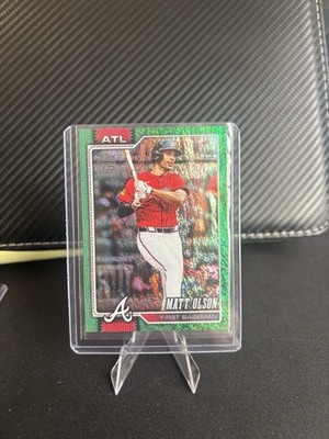  2026 topps series 1 matt oslon #39 green foil /99