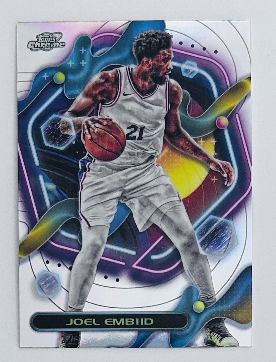 2023-24 Topps Chrome Cosmic #95 Joel Embiid Refractors