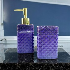 Glitzer Seifenspender aus Epoxidharz, personalisiertes Badzubehör & handgemachte