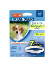 Hartz UltraGuard Flea Tick Collar for Up to 20 Inch Neck Pack of 1 , White