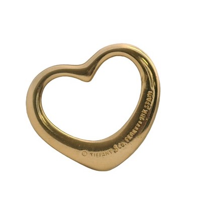 Tiffany & Co Vintage Elsa Peretti Spain 750 Open Heart Charm
