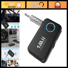 Bluetooth 5.3 Music Receiver for Car/Home Stereo, Aux Adapter, Volume Control, 1