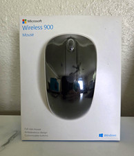 NEW Microsoft Wireless 900 Mouse - Full Size Ambidextrous USB Black PW4-00001
