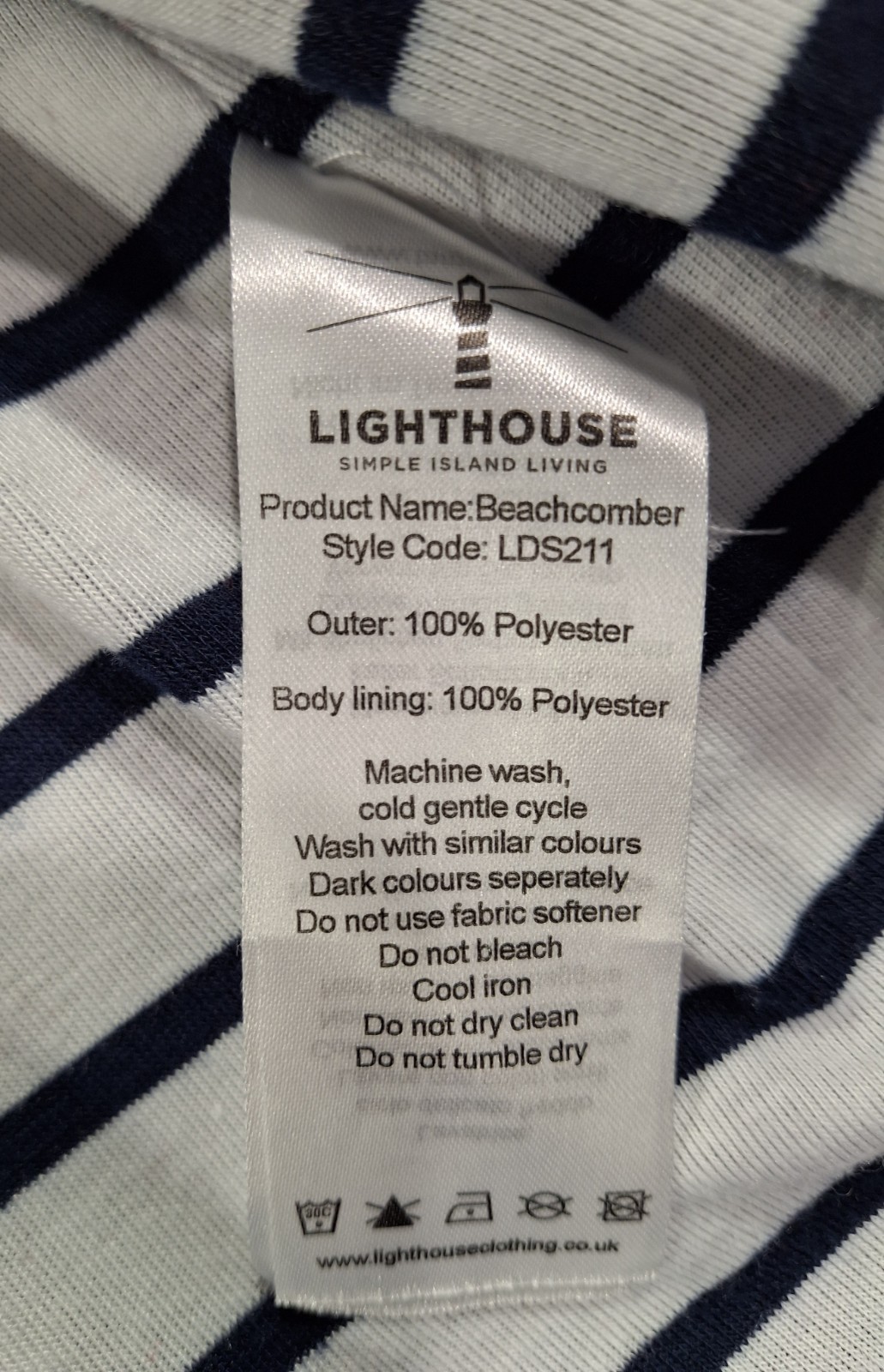 Lighthouse Beachcomber Jacket Womens Medium Blue … - image 19