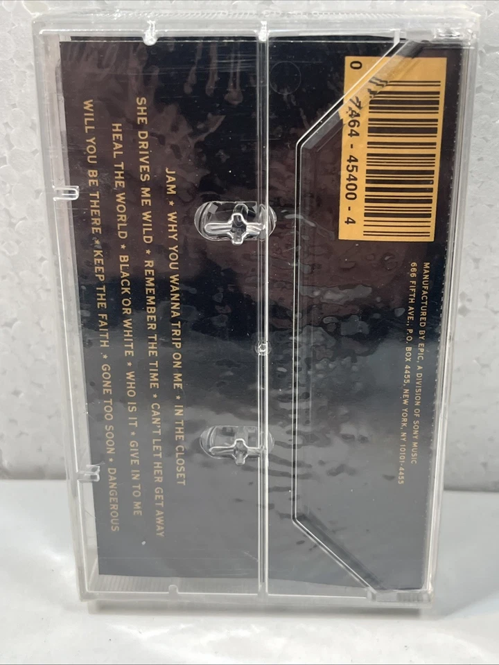 Michael Jackson Dangerous Cassette Tape 1991 Epic ET45400 Sealed New - Image 3 of 4