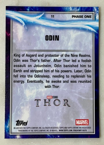 2025 Topps Marvel Studios Chrome Pick Your Own Card And Complete Your Set #1-200 - 第 15/241 張圖片