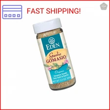 Eden Organic Garlic Gomasio, 3.5 oz Glass Jar, Sesame Salt