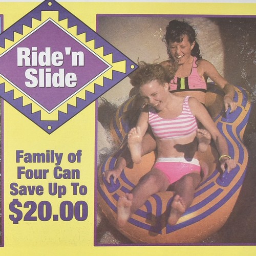 1990s Ride ' Slide Wendy's Restaurant Dorney Park Wildwater Kingdom Allentown PA