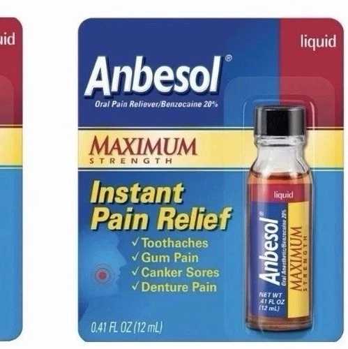 Anbesol Maximum Strength Liquid 0.41oz Exp 04/2027