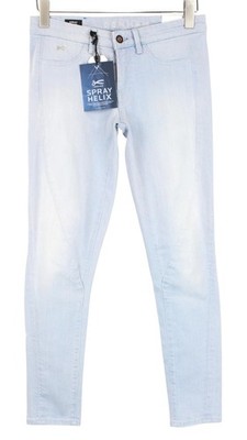 DENHAM Spray Helix Damenjeans Super Tight W27/L28 Hellblau Baumwoll Stretch