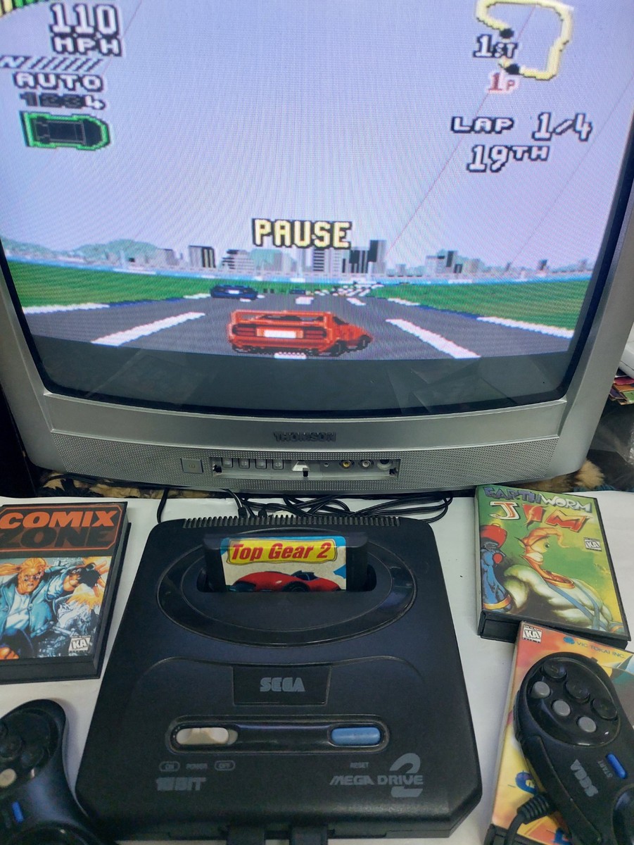 Sega mega drive pal full kit box manual games Comix zone Earthworm