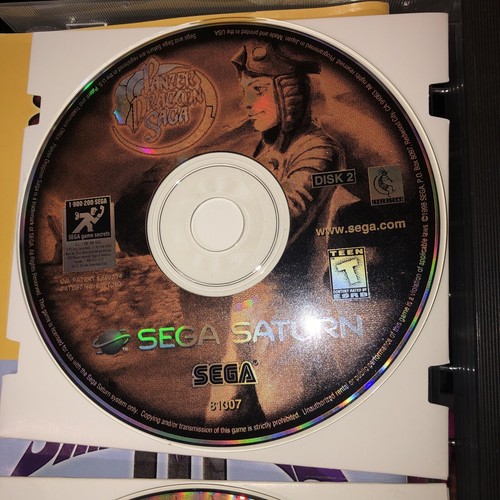 SEGA SATURN PANZER DRAGOON SAGA ALL 4 DISC COMPLETE CASE DISC & MANUAL -TESTED - Picture 9 of 18