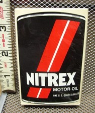 NITREX MOTOR OIL new playing cards 1970s Boron Oil Can Quart logo NWT Sohio