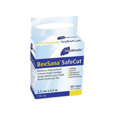 Meditrade Beesana Safecut - 5 x Fingerverband - blau - 2,5 cm x 4,5 m 