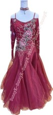 Handmade Dance Dress/Standard Ballroom Competition Dress smooth Waltz Tango