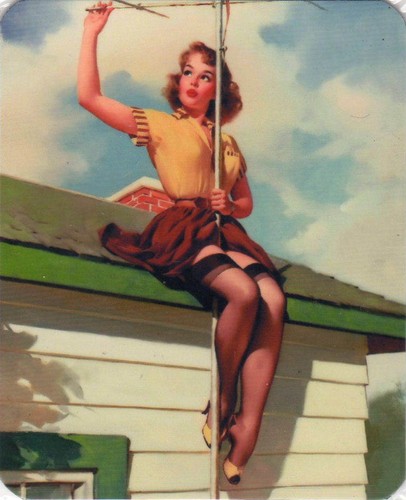 4 STÜCK SEXY PINUP COVER GIRLS DEKO FRIDGE MAGNET KÜHLSCHRANKMAGNETE SET NO 12 - Picture 2 of 5