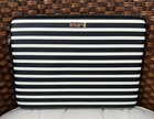 Kate Spade Laptop Sleeve for 13" Laptop MacBook Striped Black White VGC