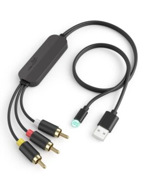 RCA Conversion Cable for Lightning AV Converter Cable for iPhone 3RCA  Adapter