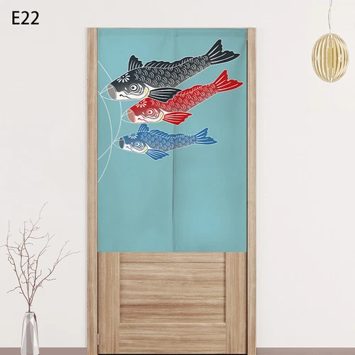 Japanese Style Door Curtain Screen Cotton Linen Noren Cherry Flower Room Divider - Bild 43 von 44