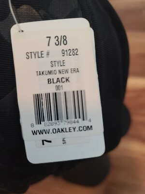 NWT New Era Oakley O Takumio Embroidered Logo Black Snapback 91282