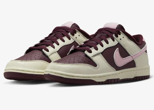 NEW Nike Dunk Low Retro PRM Men's Size 10 Pale Ivory/Med Soft Pink DR9705 100
