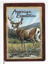 Single Playing Card "The Mule Deer" American Expedition, Ideaman, China