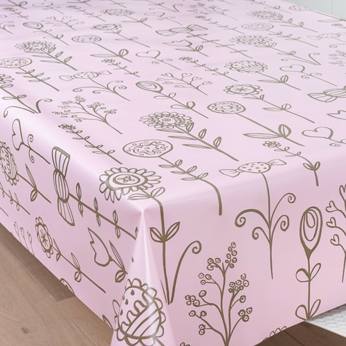 Wipe Clean Tablecloth Cover Oilcloth Vinyl Wipeable 200 cm x 140 cm Rectangle