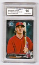 2017 BOWMAN CHROME BRANDON MARSH ROOKIE BASEBALL CARD PHILADELPHIA PHILLIES OF