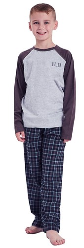 Boys Personalised Check Pyjamas Lounge Wear Teens 8 - 15 Yrs - Picture 3 of 8