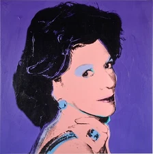 ANDY WARHOL Pop Art Poster or Rolled Canvas Print "Caroline Law" Portrait