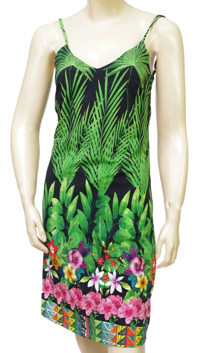 Desigual robe VEST ANNETTE 19SWVK28 TROPICAL STRAPPY DRESS femme