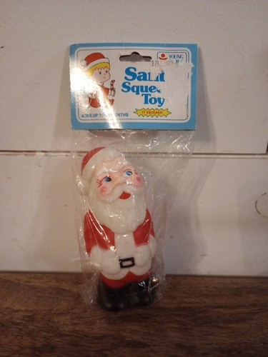 Vintage Stahlwood Santa Claus Rubber Vinyl Squeak Toy MCM Christmas 1970s - 第 1/11 張圖片