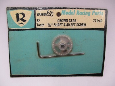 RUSSKIT 32 TOOTH CROWN GEAR 1/8'' SHAFT 4-40 SET SCREW NO. 771 NOS