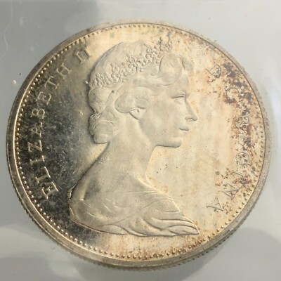 1965 Canada One 1 Dollar Coin Small Beads Pointed 5 Cameo MS-64