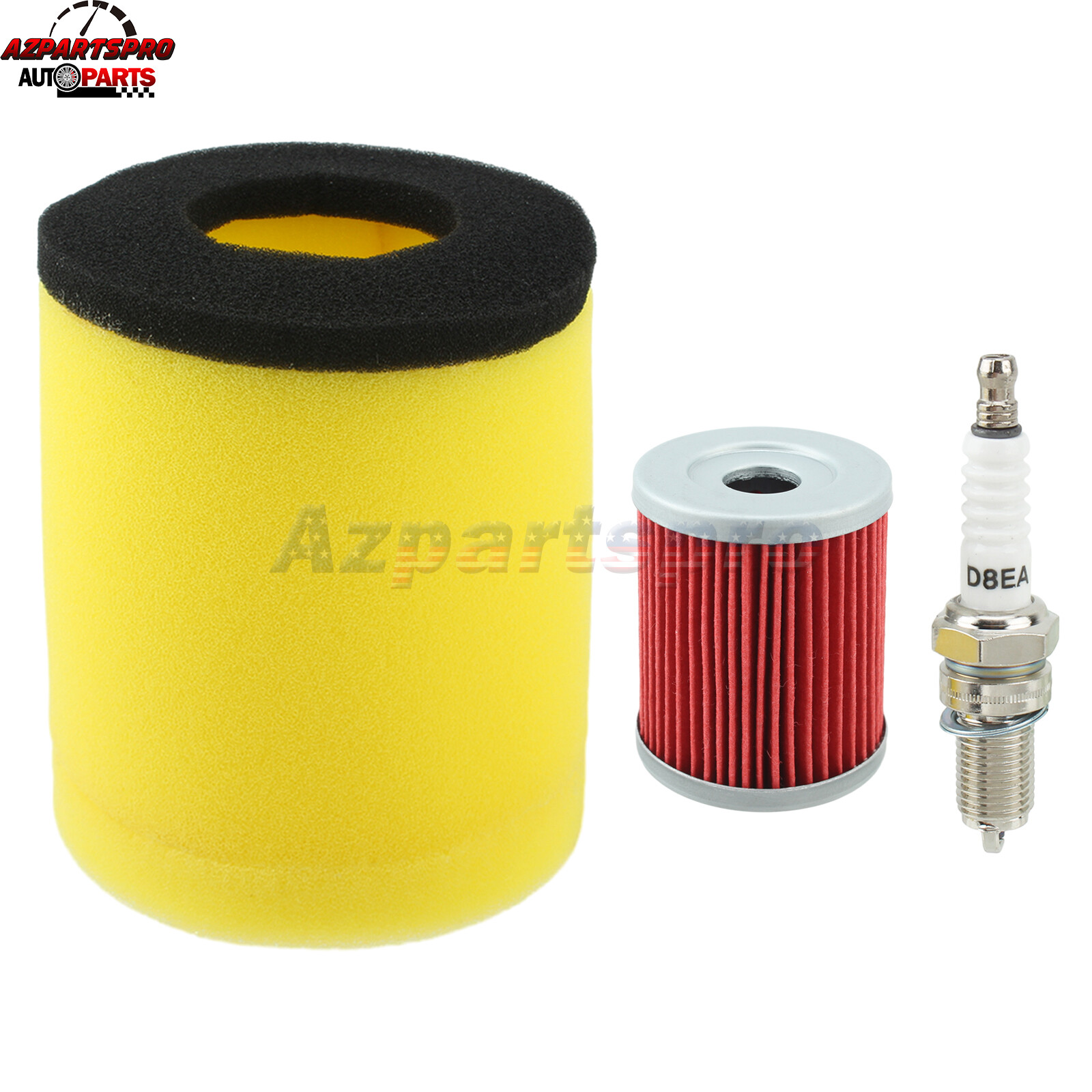 Air Filter & Oil Filter & Spark Plug For 1991-2002 Suzuki King Quad 300 LTF 4x4