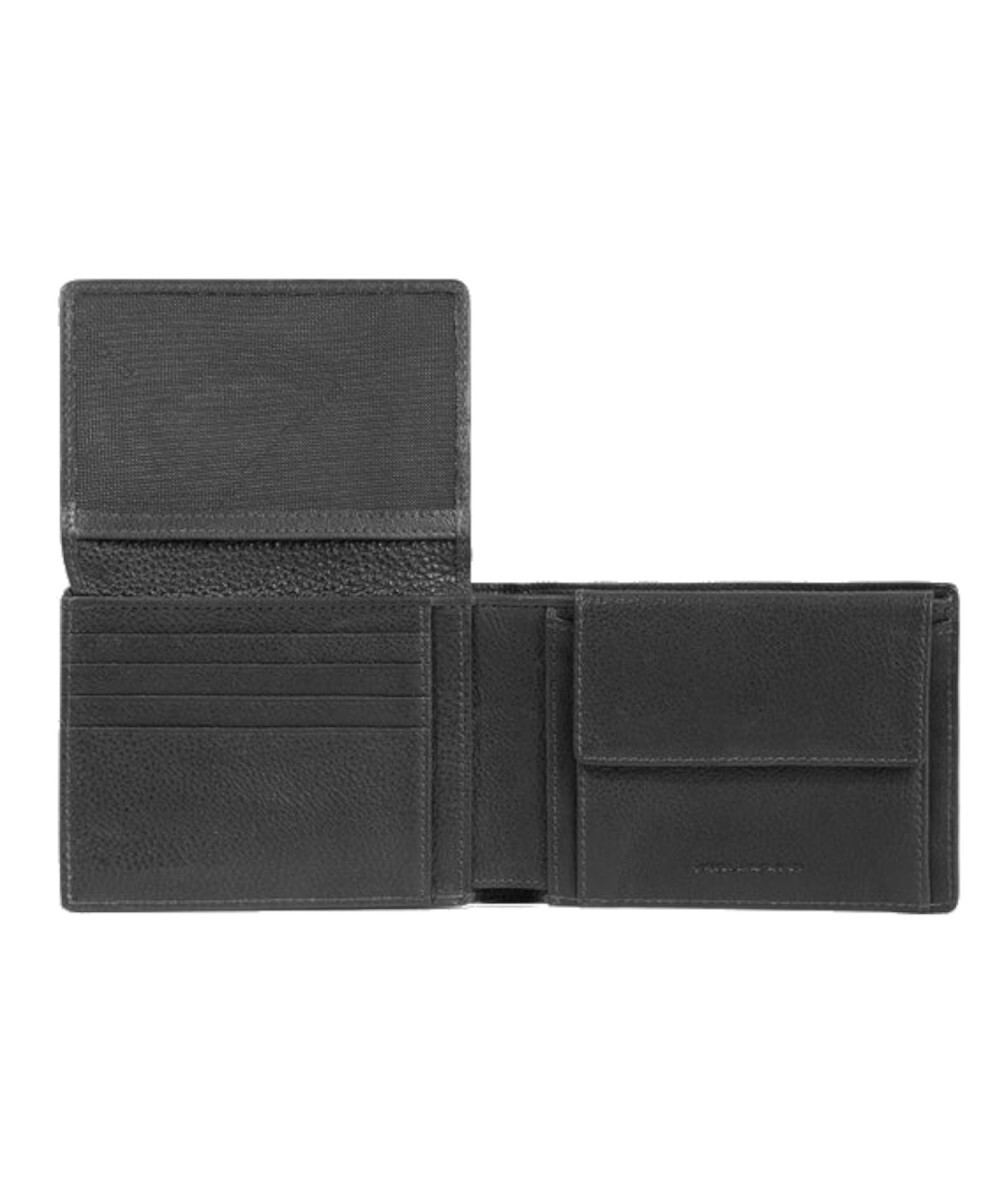 Piquadro Carl Men's Wallet With Coin Purse, 7+ 3 Cc, Black Leather PU1392S129R.N eBay